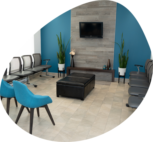 Salle d'attente Centre dentaire Audrey Caron